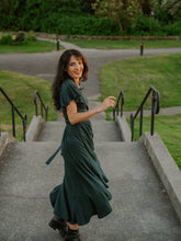 Happy Earth - Monstera Organic Ruffle Wrap Dress