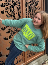 Ketchikan Teal and Yellow Crew Necks