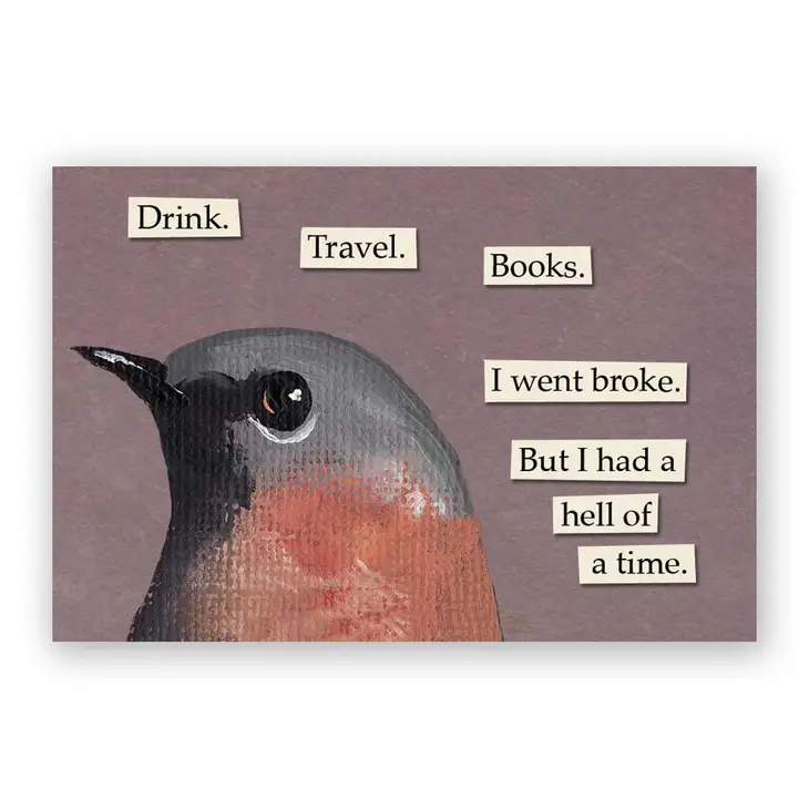 Drink. Travel. Books Magnet