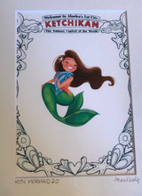 Mermaid Prints by Grace Wolf  - Matted Frame