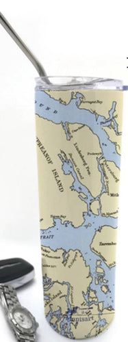 Ketchikan Nautical Chart Travel Mug